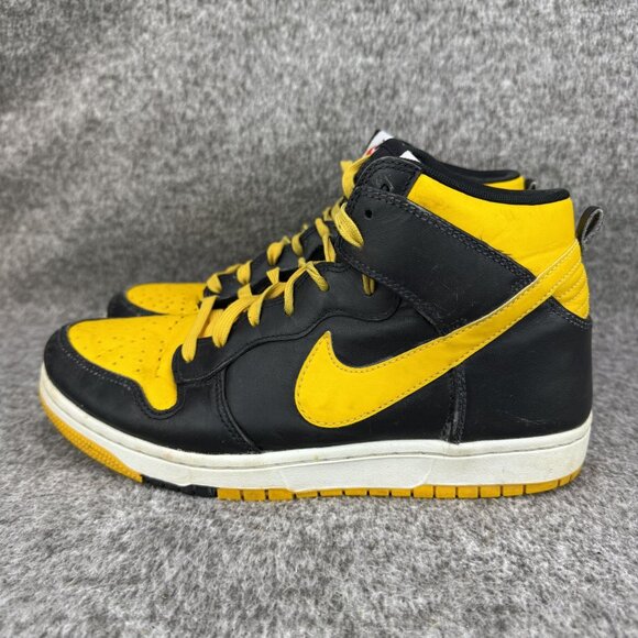 ✅Mens 10 Nike Dunk CMFT Black/Yellow Sneakers High Top Basketball Shoes ✅SIZING - Picture 11 of 16